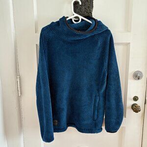 66 North Mosfell Hooded Pullover Fleece | Blue/Black